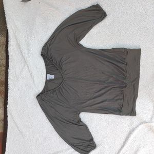 Women's Khaki green casual top